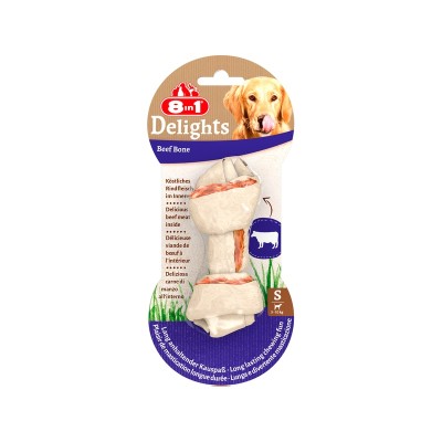 8в1 Косточки с говядиной Delights Beef (Делайтс Биф) для собак, длина 11 см, 1 шт./уп., 8IN1