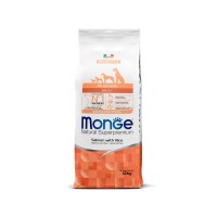 Монже Корм Dog Monoprotein для собак всех пород Лосось/Рис, 12 кг, Monge