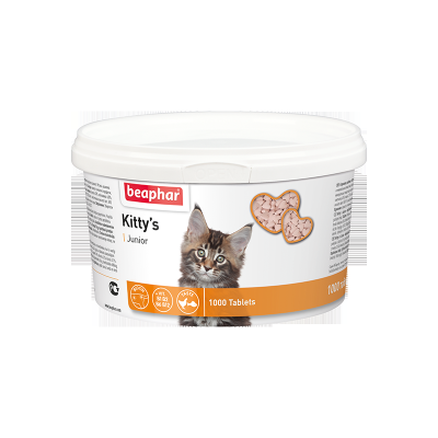 Беафар Кормовая добавка Kitty's Junior с биотином для котят, 150 таблеток, Beaphar