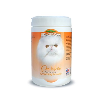 Био Грум Пудра Pro White Smooth мягкая для собак, кошек, щенков, котят, 170 гр, Bio-Groom