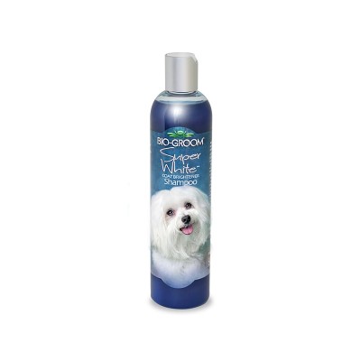 Био Грум Шампунь Super White супербелый для собак, кошек белого окраса, 355 мл, Bio-Groom