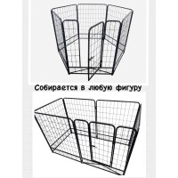 Вольер особопрочный усиленный, 6 секций 80*110 см, Dog Land (Доглэнд)