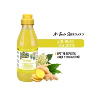 Ив Сен Бернард Шампунь Fruit of the Grommer Ginger-Elderbery (Имбирь-бузина) против раздражений и перхоти для собак, кошек, антибактериальный, 500 мл, Iv San Bernard