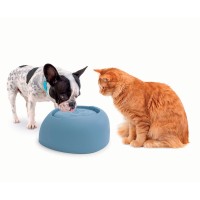 Фонтан питьевой Pet Fountain для кошек и собак, объем 2 л, 32*28*13 см, пепельно-голубой, Imac (Имак)