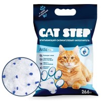 Кет Степ Наполнитель силикагелевый антибактериальный Cat Step Arctic Blue классический, 3,8 л (1,81 кг)