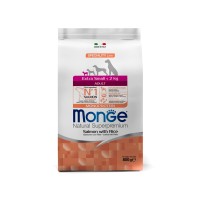 Монже Корм Dog Monoprotein Extra Small для собак миниатюрных пород Лосось/Рис, 800 г, Monge