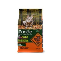 Монже Корм беззерновой для собак всех пород BWild GRAIN FREE Утка/Картофель, 2,5 кг, Monge