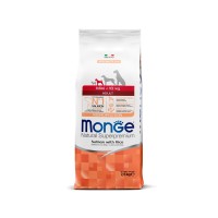 Монже Корм Dog Monoprotein Mini для собак мелких пород Лосось/Рис, 7,5 кг, Monge