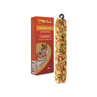 Лакомство для всех грызунов Криспи, с медом, 3 палочки, масса 80 г, Россия