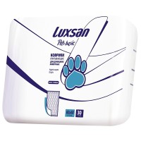 Люксан Пеленки впитывающие Pets basic, 30 шт/уп, 60*60 см, 30 шт, Luxsan