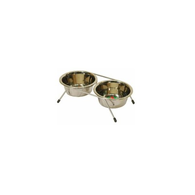 Миски металлические на подставке Жук, 2*1,6 л, Triol