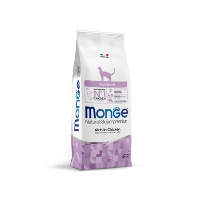 Монже Корм Cat Sterilized для стерилизованных кошек Курица, 1,5 кг, Monge