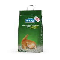 Наполнитель "Кузя" впитывающий для котят и некрупных кошек, 4,5 литра