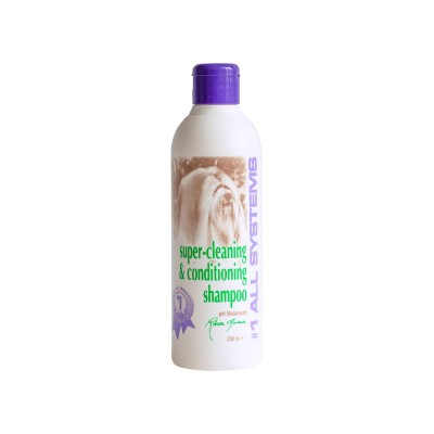 Ол Системс Шампунь суперочищающий Super Cleaning end Conditioning Shampoo для собак и кошек (Супер Клининг), 3,8 л, 1 All Systems