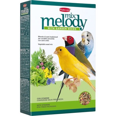 Дополнительный корм для зерноядных птиц MelodyMIX для пения, 300 г, Padovan (Падован)