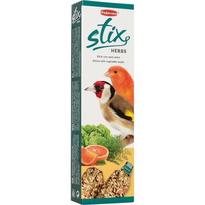 Крекеры Stix Herbs антистрессовые с травами для канареек и щеглов 2*30 г, Padovan (Падован)