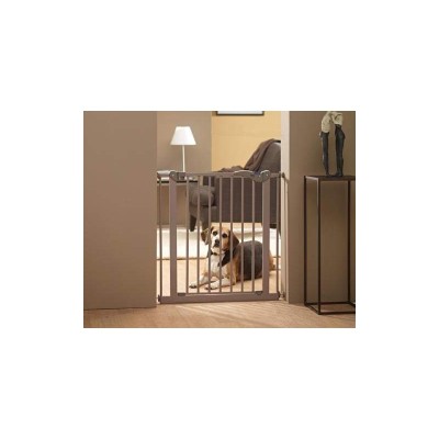 Савик Перегородка с калиткой Dog Barrier, ширина 75-84 см, высота 75 см, бежево-серая, Savic