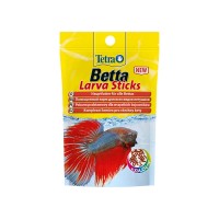 Тетра Корм Betta LarvaSticks в форме мотыля для петушков и лабиринтовых рыб, пакетик, 5 г, Tetra