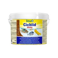 Тетра Корм Cichlid Sticks для всех видов цихлид, палочки, 10 литров (ведро), Tetra