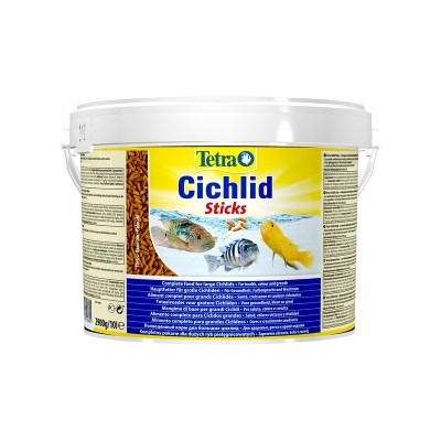 Тетра Корм Cichlid Sticks для всех видов цихлид, палочки, 10 литров (ведро), Tetra