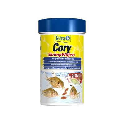 Тетра Корм TetraCory Shrimp Wafers пластинки(таблетки) для сомиков-коридорасов и плекостомусов, с добавлением креветок, 100 мл, Tetra