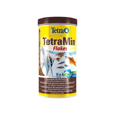Тетра Корм TetraMin Flakes для всех видов рыб, хлопья, 1 литр, Tetra