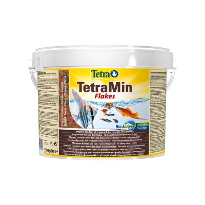 Тетра Корм TetraMin Flakes для всех видов рыб, хлопья, 10 л (ведро), Tetra