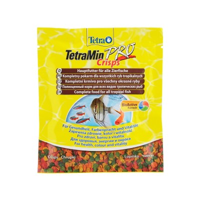Тетра Корм TetraMin Pro Crisps для всех видов рыб, чипсы, 12 гр (пакетик), Tetra