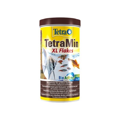 Тетра Корм TetraMin XL для всех видов рыб, крупные хлопья, TetraMin Flakes XL, 1 литр, Tetra