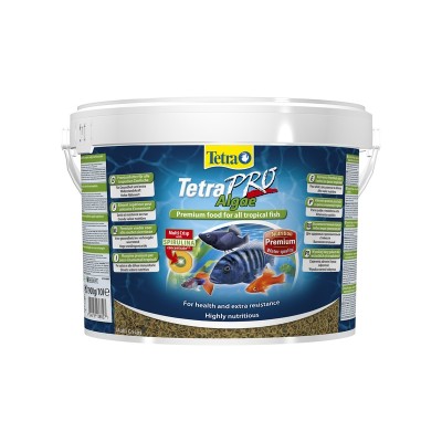 Тетра Корм TetraPro Algae растительный для  всех видов рыб, 10 л, Tetra