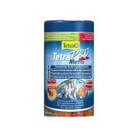 Тетра Корм TetraPro Menu 4 вида корма в одной банке, для всех видов рыб, чипсы, 250 мл, Tetra