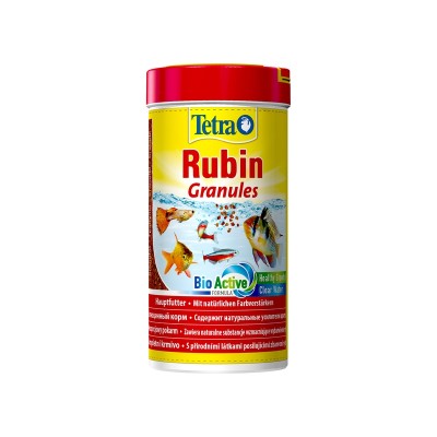 Тетра Корм TetraRubin Granules для улучшения окраса всех видов рыб, гранулы, 250 мл, Tetra