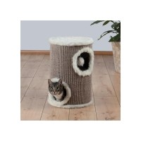 Домик-башня для кошек Edorado 33*50 см, 2 окошка, коричнево/бежевый, Trixie (Трикси)