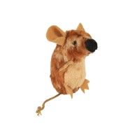 Трикси Игрушка для кошек Мышь с микрочипом, 8 см, плюш, Trixie