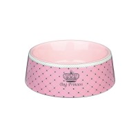 Трикси Миска керамическая Princess для собак, 1 л, розовый, Trixie