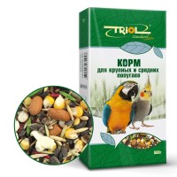 Триол Корм Standard для крупных и средних попугаев, 500 г, Triol