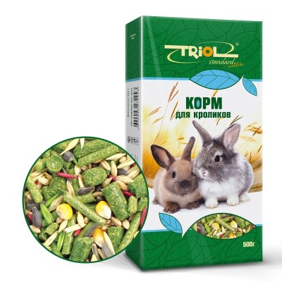 Триол Корм Standart для кроликов, 500 г, Triol