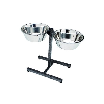 Триол Стойка металлическая с двумя мисками в комплекте, 2*750 мл , Triol