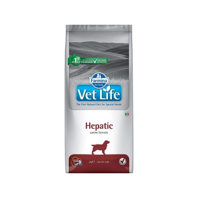 Фармина Корм диетический Vet Life Hepatic для собак при хронической печеночной недостаточности, 2 кг, Farmina