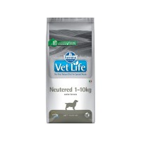Фармина Корм диетический Vet Life Neutered для стерилизованных собак мелких пород весом до 10 кг, 2 кг, Farmina