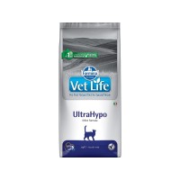 Фармина Корм диетический Vet Life Cat UltraHypo для кошек при неблагоприятной реакции на пищу, 2 кг, Farmina