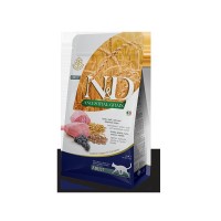 Фармина Корм низкозерновой N/D Low Grain Adult Cat для кошек, Ягненок/Черника, 1,5 кг, Farmina