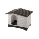 Ферпласт Будка Dogvilla пластиковая c откидывающейся боковой стенкой, Dogvilla 70, 73*59*53 см, Ferplast