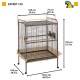 Ферпласт Вольер Expert 100 для крупных птиц, 124,5*100*156 см, черный, Ferplast