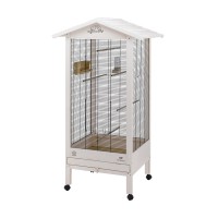 Ферпласт Вольер Hemmy для мелких и средних птиц 84,5*65,5*165 см, дерево/металл, Ferplast