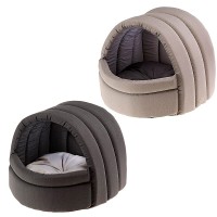 Домик-пещера Alveo 40, 40*39*35 см, серый/коричневый, Ferplast (Ферпласт)
