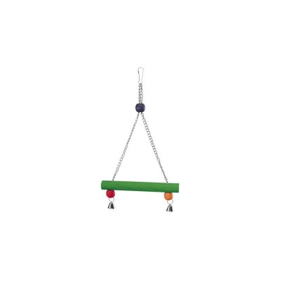 Качели с деревянной жердочкой, с колокольчиками, 37*20 см, Ferplast (Ферпласт)