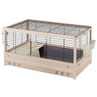 Ферпласт Деревянная клетка для кроликов и морских свинок Arena 80, 82*52*45,5 см, Ferplast