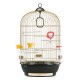 Ферпласт Клетка Diva Antique Brass для мелких и средних птиц 40*65 см, прутья антик/коричневый поддон, Ferplast