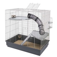 Ферпласт Клетка Jenny для грызунов и хорьков, 80*50*79,5 см, серая, Ferplast